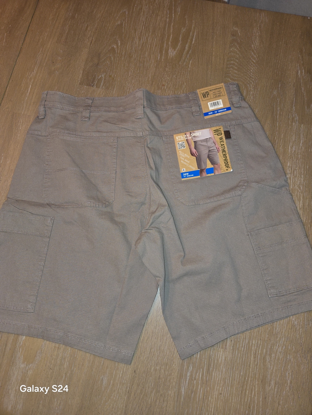 Weatherproof Men's Utility Shorts in Khaki WP Mens 38 New